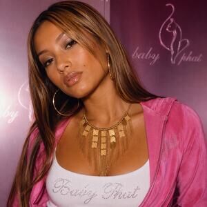 Vintage Y2K Baby Phat Gold Tone Fringe Statement Bib Necklace NWT Cat Logo